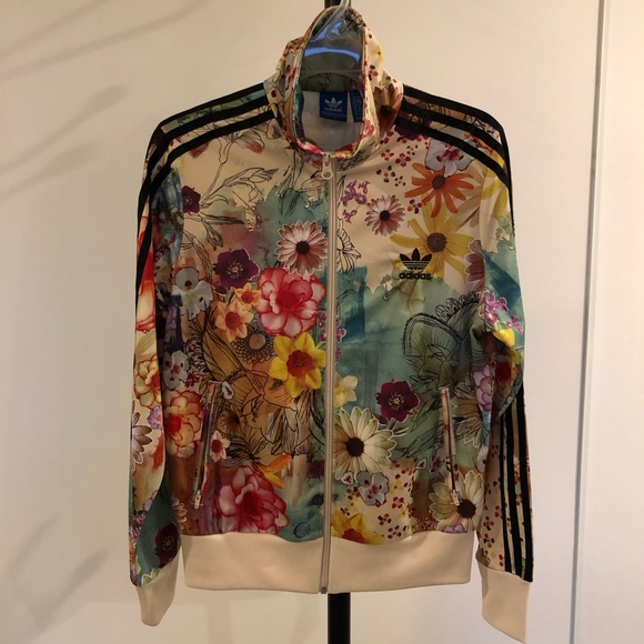 adidas originals floral firebird track jacket